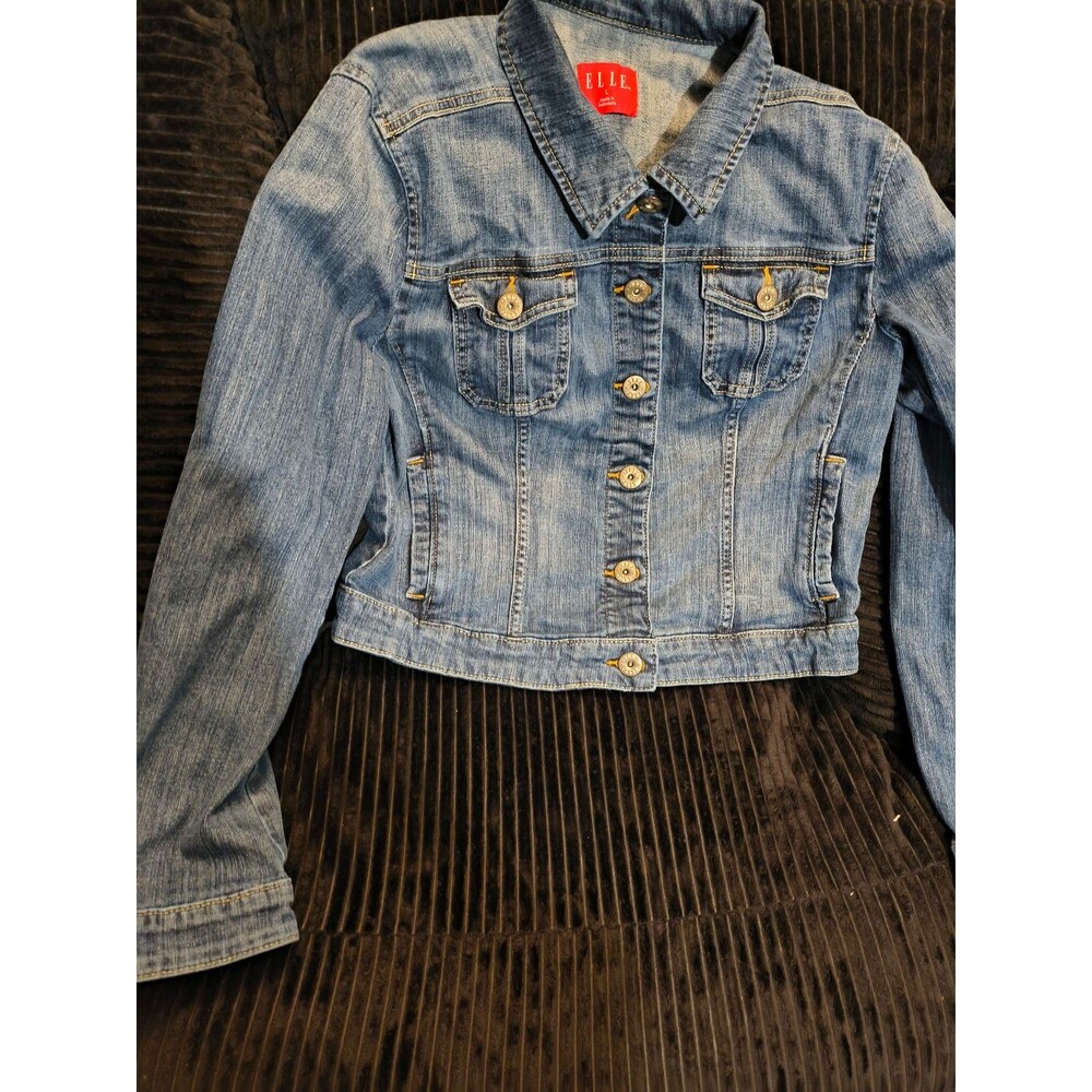 ELLE Girls' Denim Jacket – Size L (Large)